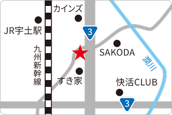 宇土展示場の地図