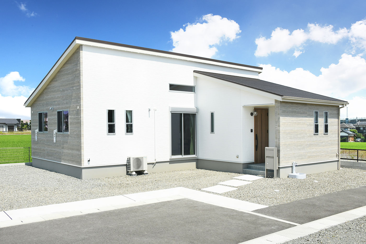 新八代駅西4号地モデル_南側外観
